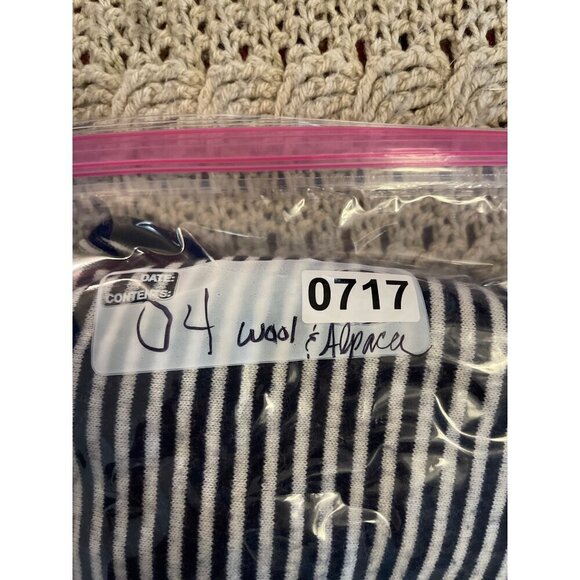 Madewell Womens Striped Mock Neck Sweater S Black & White‎ - Viscose Blend - Picture 12 of 12